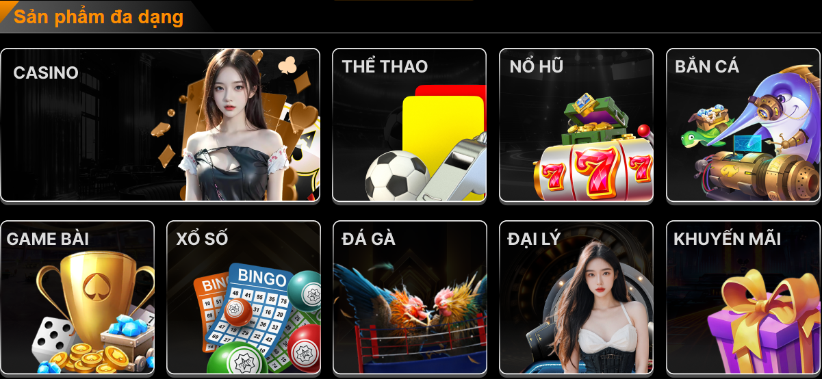 Sảnh game đa dạng tại 789BET